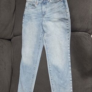 Old Navy Women's High Rise OG Straight Light Blue Jeans